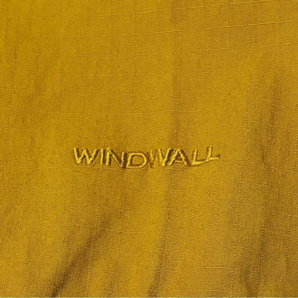 The North Face Windwall Mens Jacket, Size L, Gold with Brown Lining